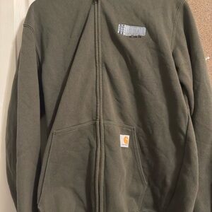 Carhartt Forest Green Full-Zip Sweatshirt